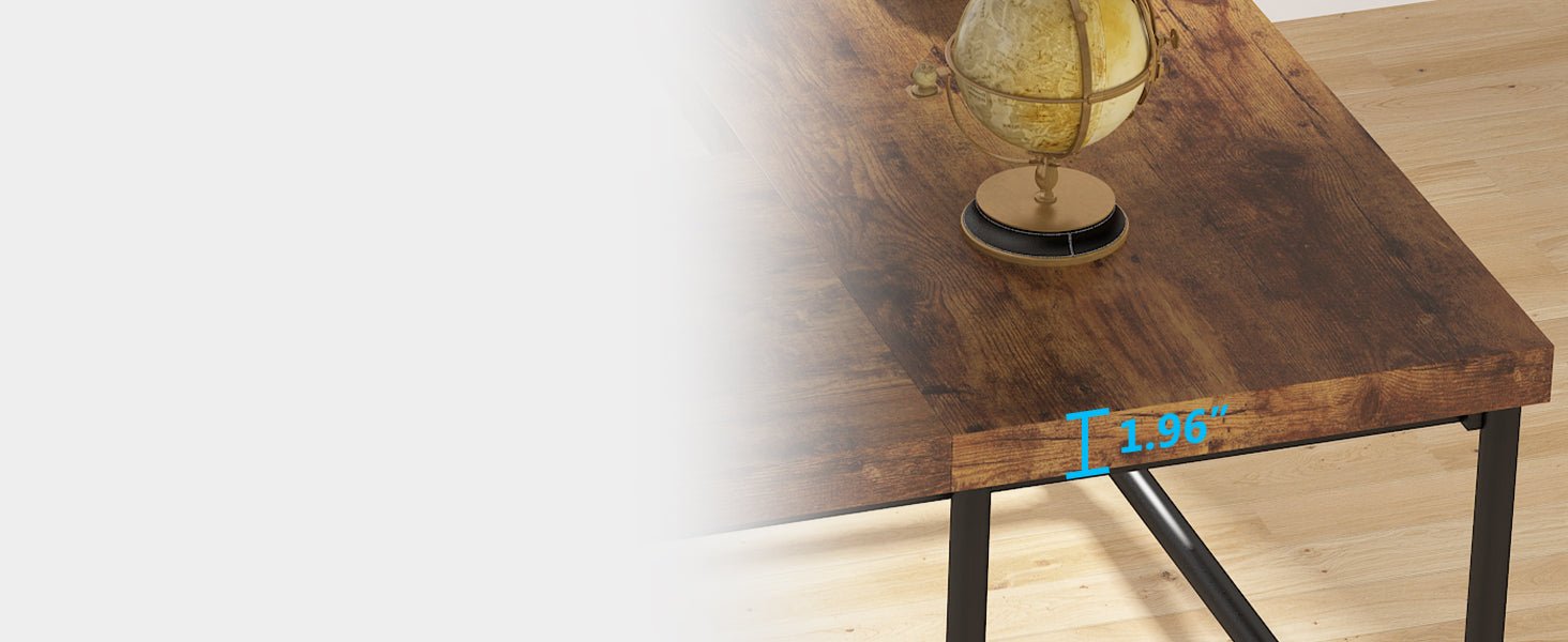 67" L-Shaped Desk, Industrial Reversible Computer Corner Desk