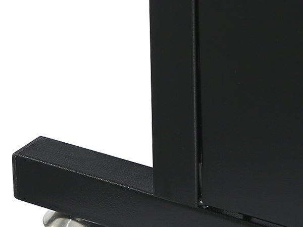 83" L-Shaped Desk, Industrial Corner Executive Desk with Mobile File Cabinet