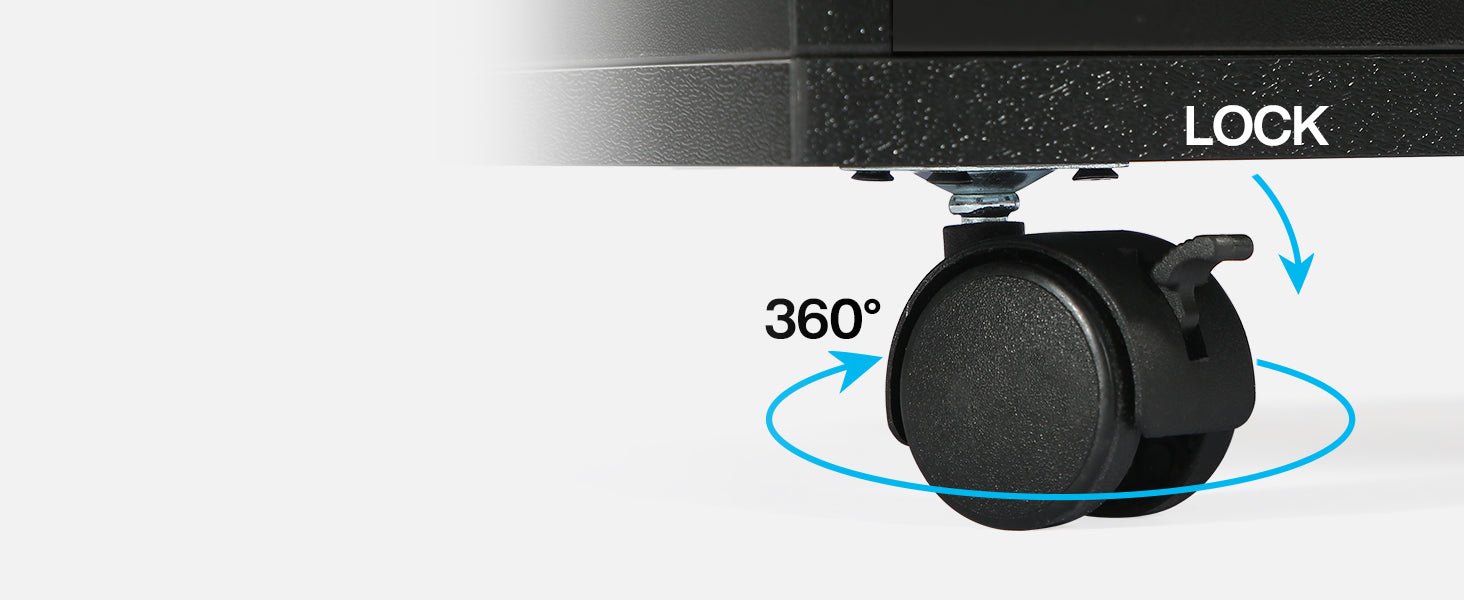 83" L-Shaped Desk, Industrial Corner Executive Desk with Mobile File Cabinet